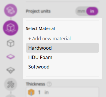 Select Material
