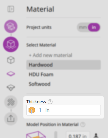 Material Thickness