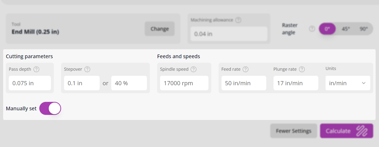 Roughing Toolpath - More Settings